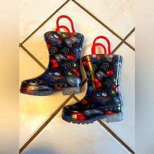 Light up rain boots size 5 toddler